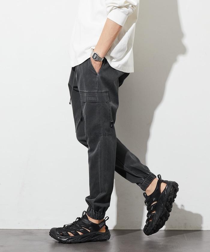 《AIR》技術透氣 網眼顏料處理 錐形運動褲