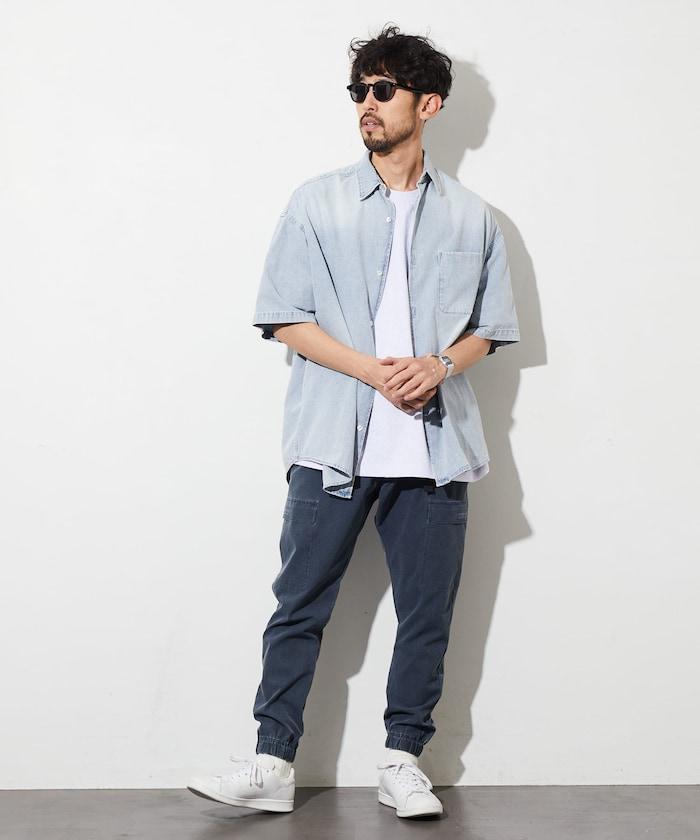 《AIR》技術透氣 網眼顏料處理 錐形運動褲