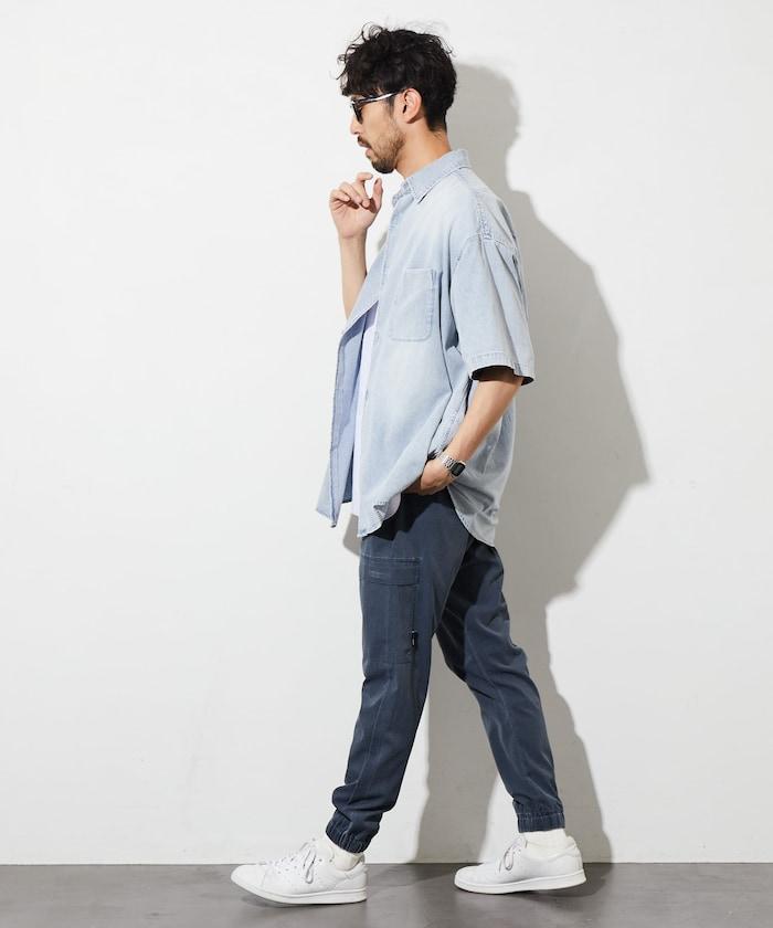 《AIR》技術透氣 網眼顏料處理 錐形運動褲