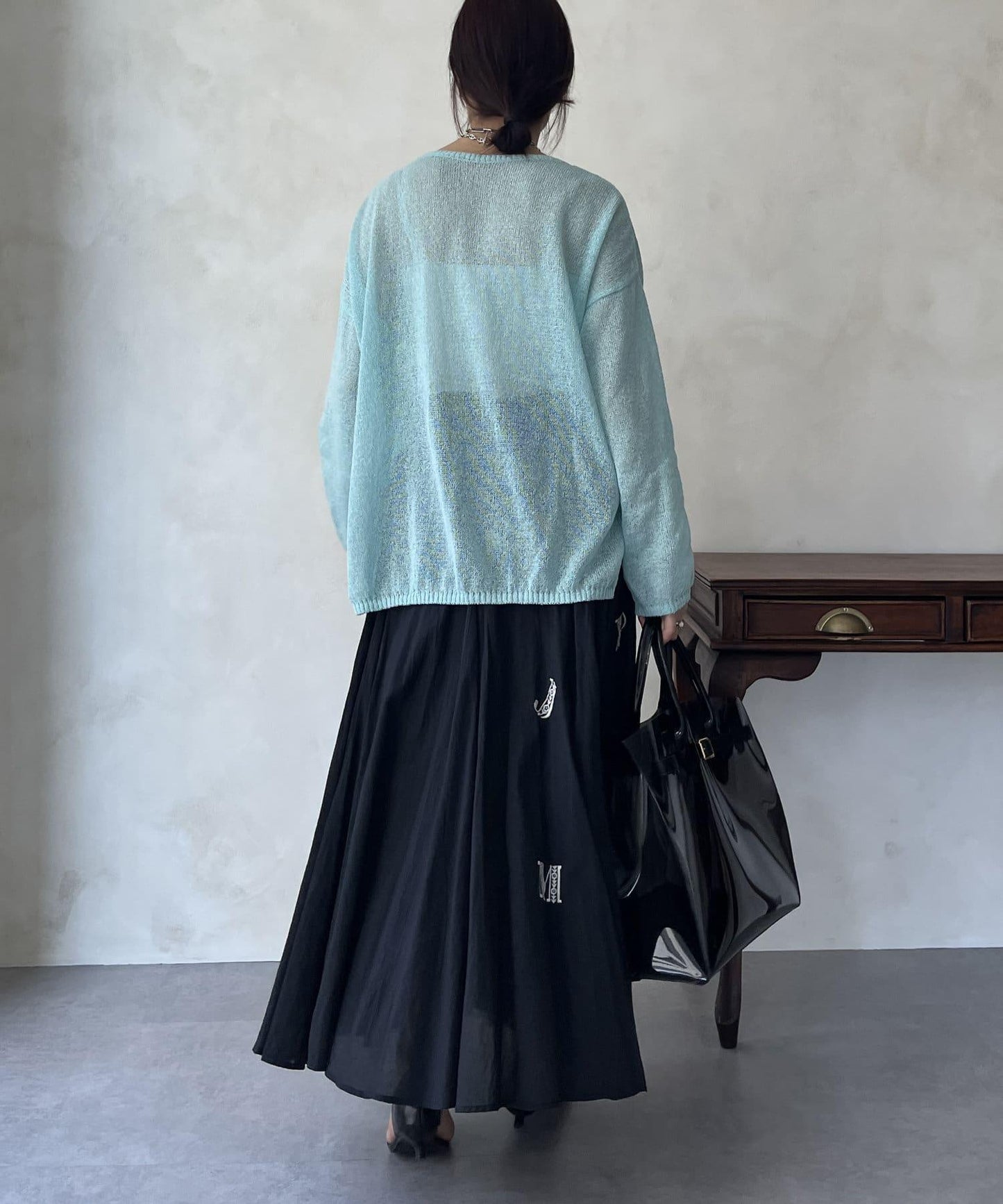 印度棉刺繡飄擺裙