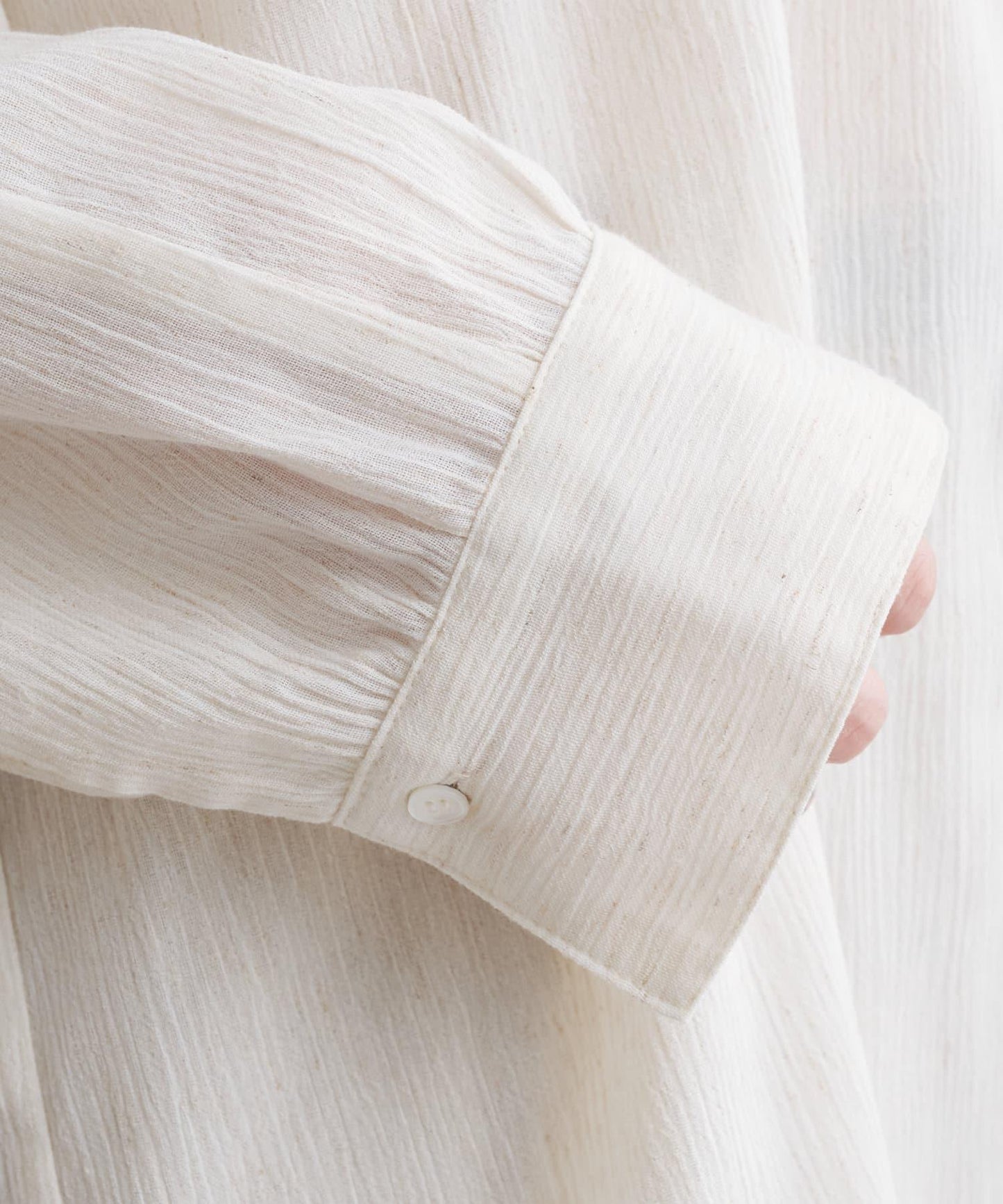 優雅露肩開衩襯衫