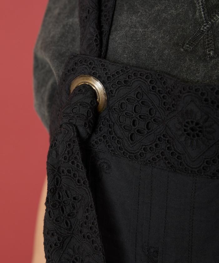 刺繡露臍連體褲