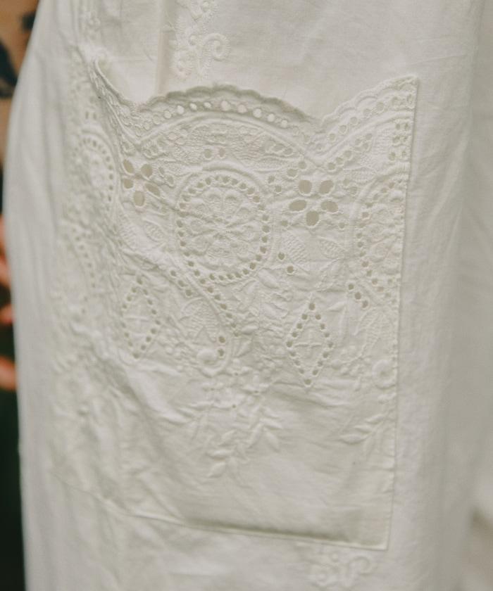 刺繡露臍連體褲