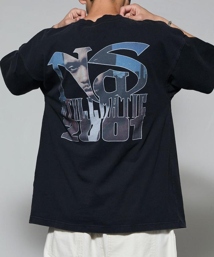 聯名 Nas 後背印花 短袖 圓領T恤