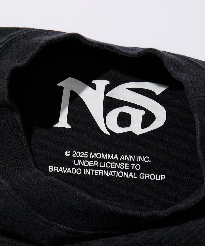 聯名 Nas 後背印花 短袖 圓領T恤