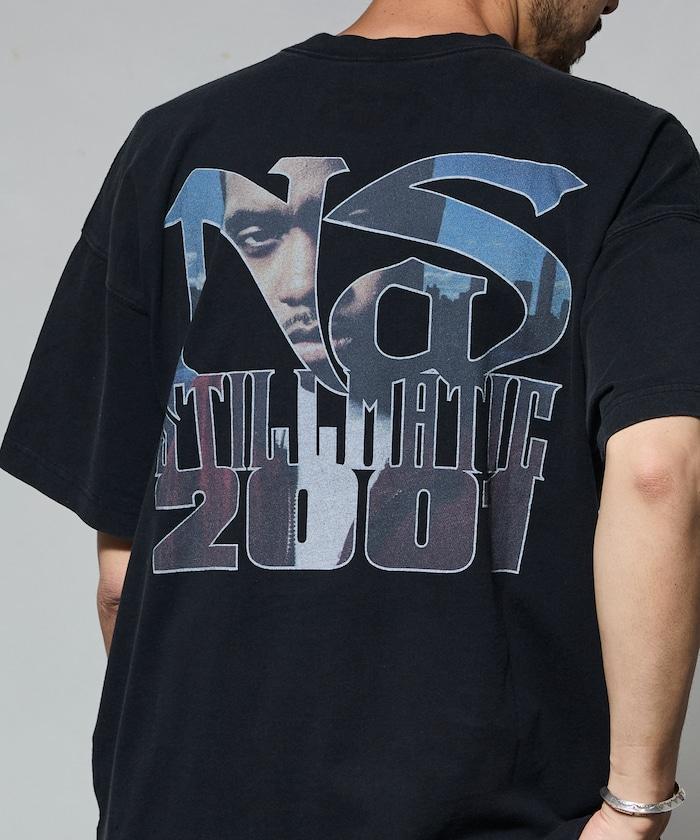 聯名 Nas 後背印花 短袖 圓領T恤