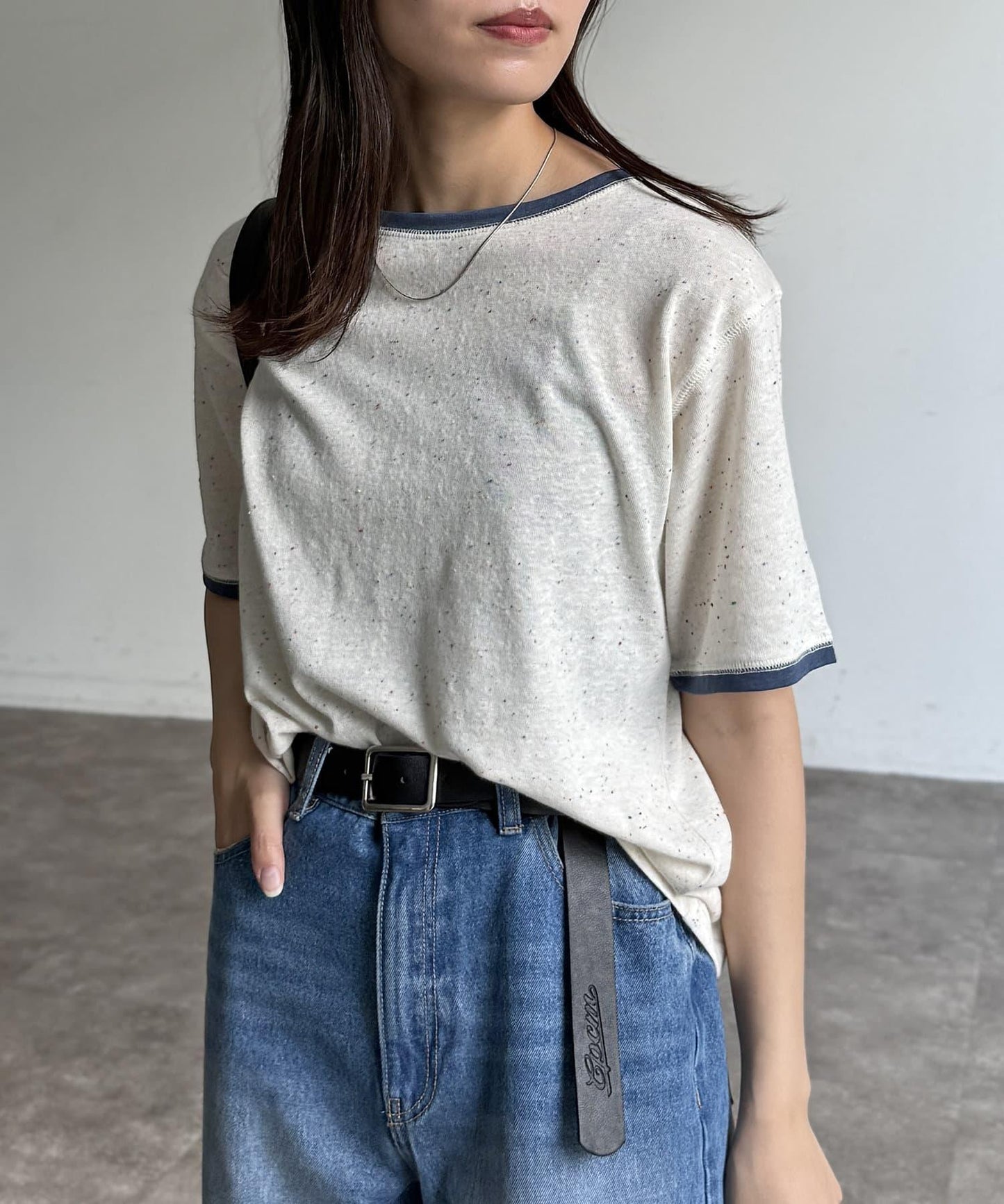條紋透氣短袖T-shirt