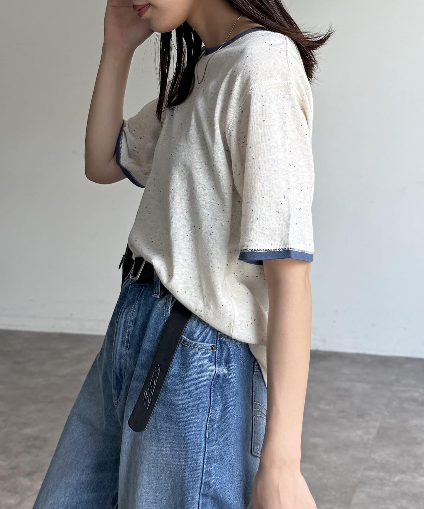 條紋透氣短袖T-shirt