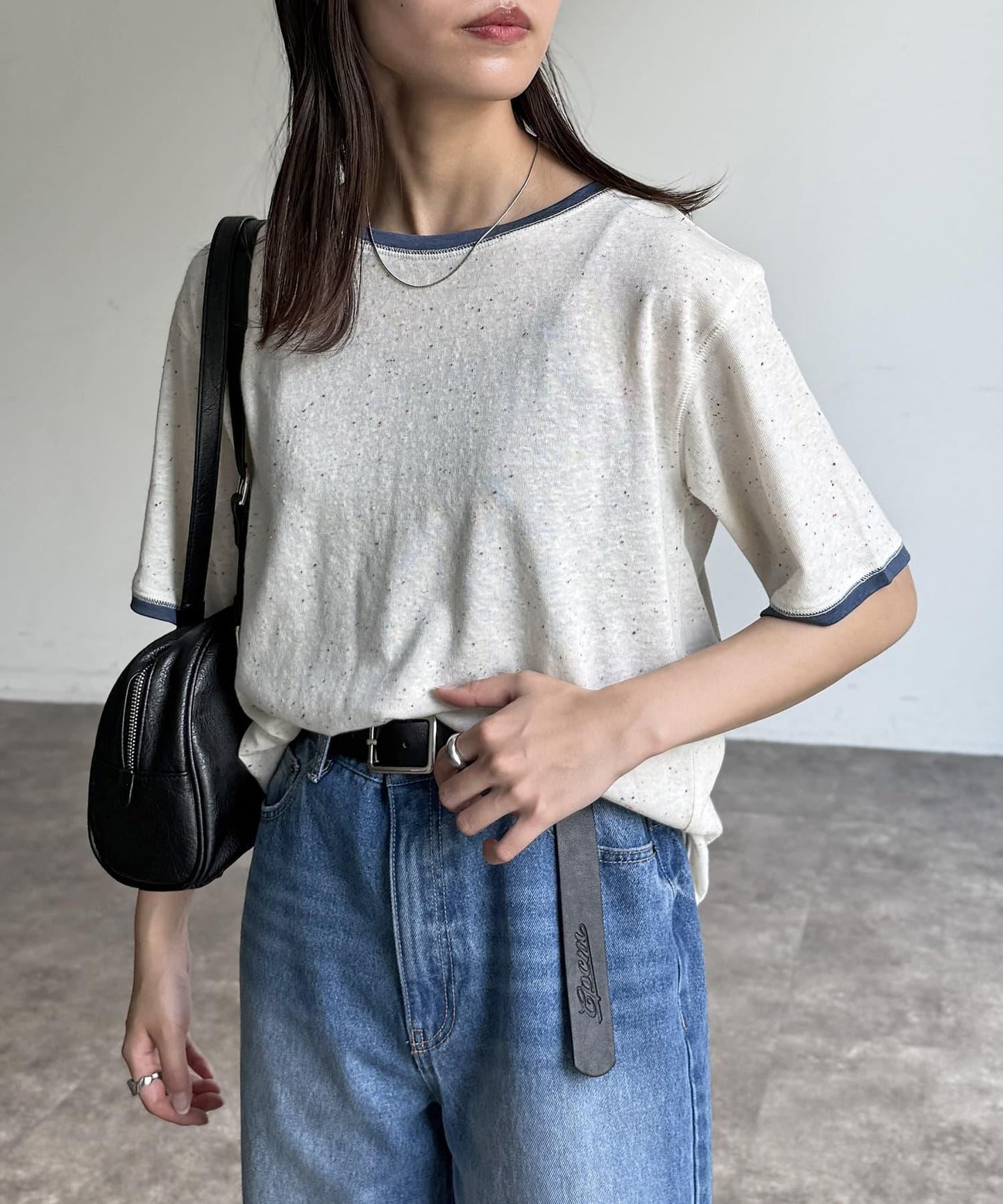 條紋透氣短袖T-shirt