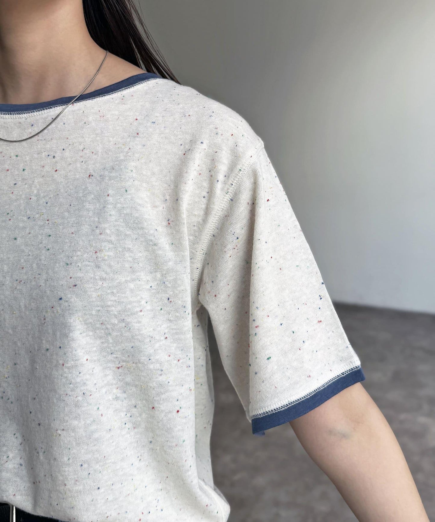 條紋透氣短袖T-shirt