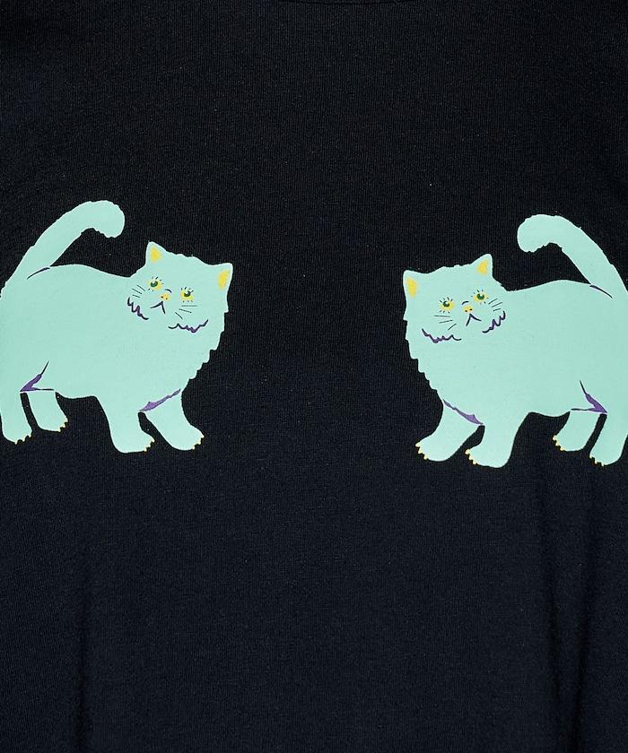 twins cat/雙子貓 印花T恤