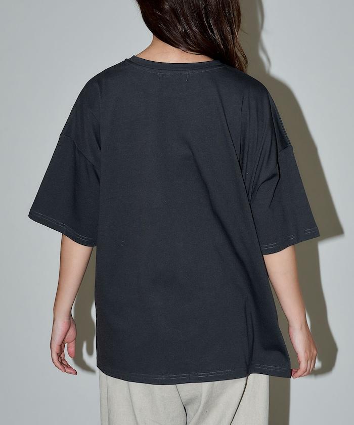 兔子 相良刺繡oversize T恤