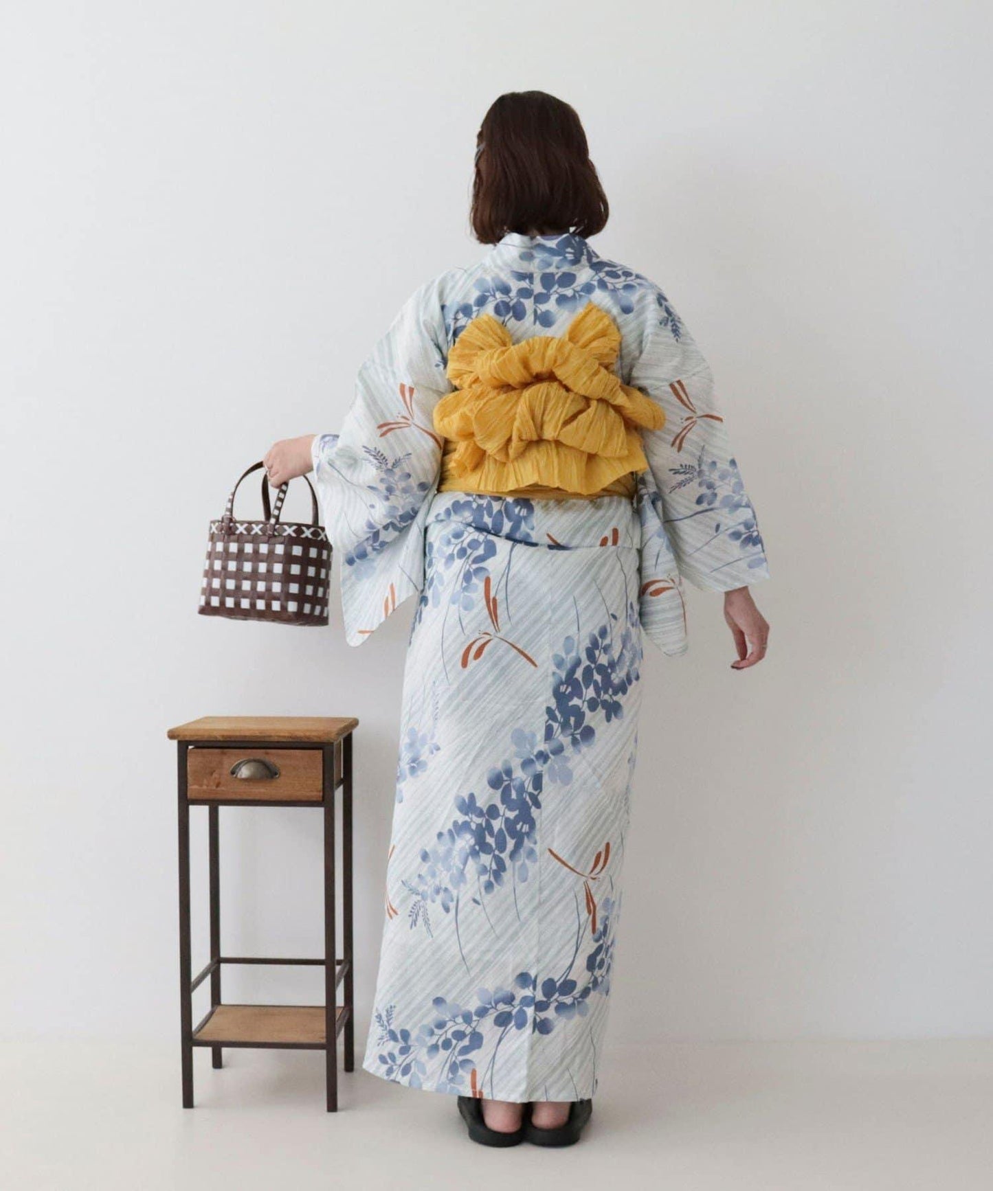 【限定/全3色】花紋浴衣2件套