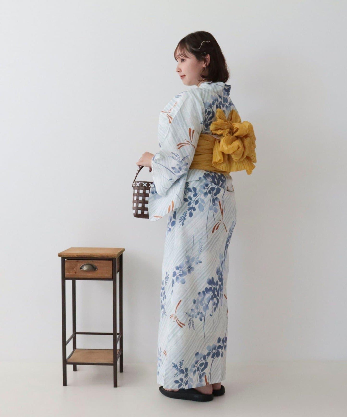 【限定/全3色】花紋浴衣2件套