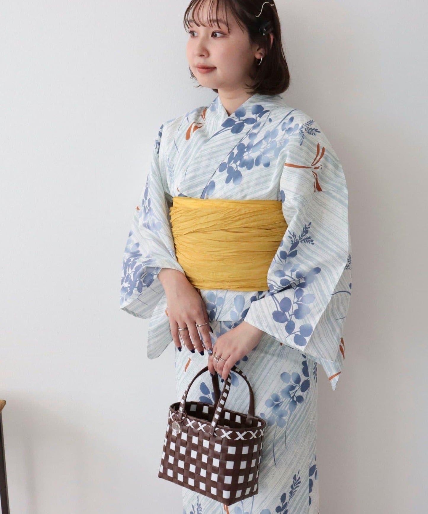 【限定/全3色】花紋浴衣2件套