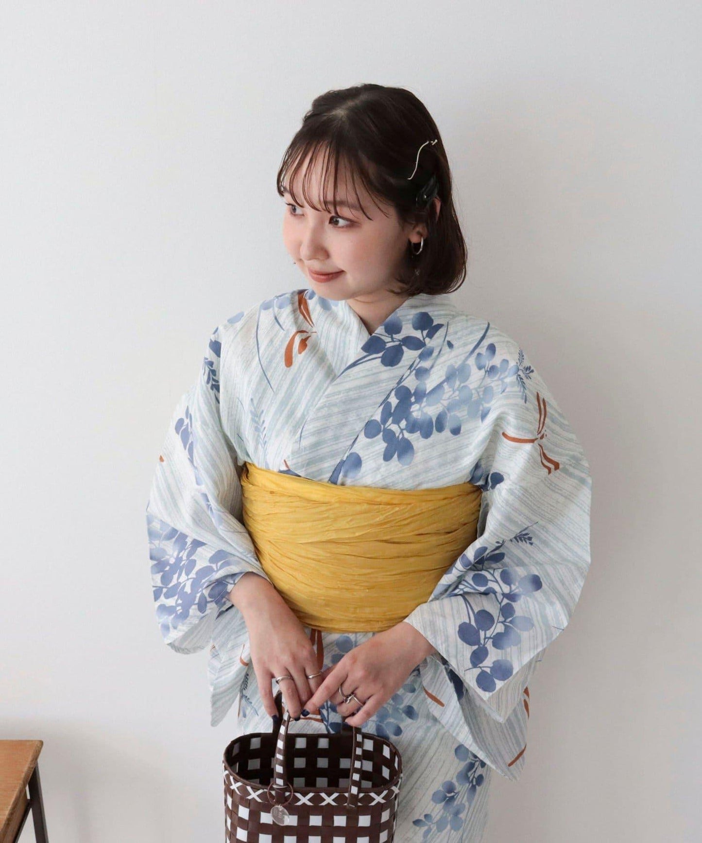 【限定/全3色】花紋浴衣2件套