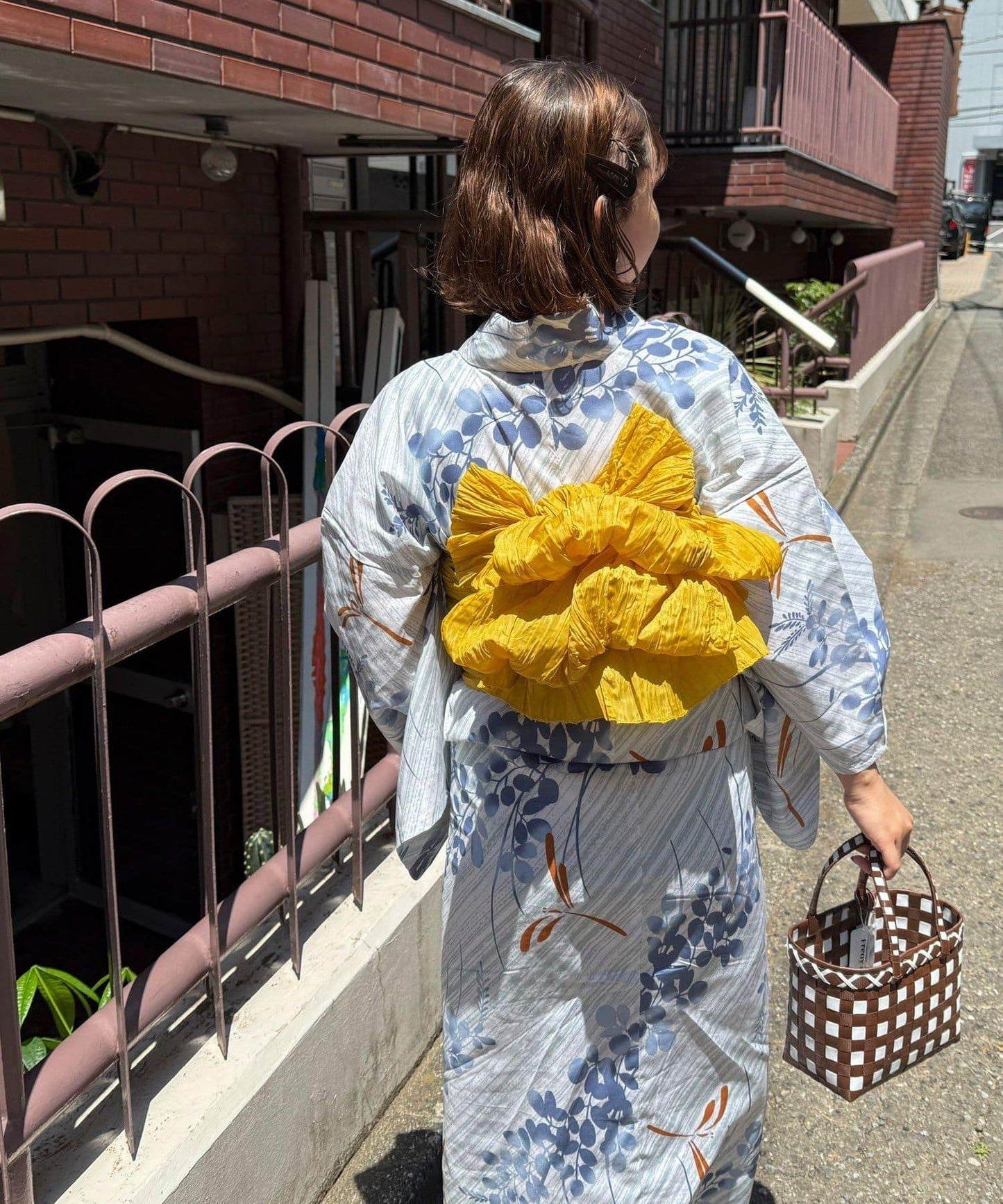 【限定/全3色】花紋浴衣2件套