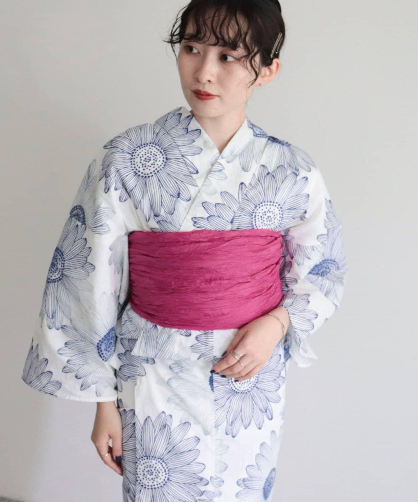 【限定/全3色】花紋浴衣2件套