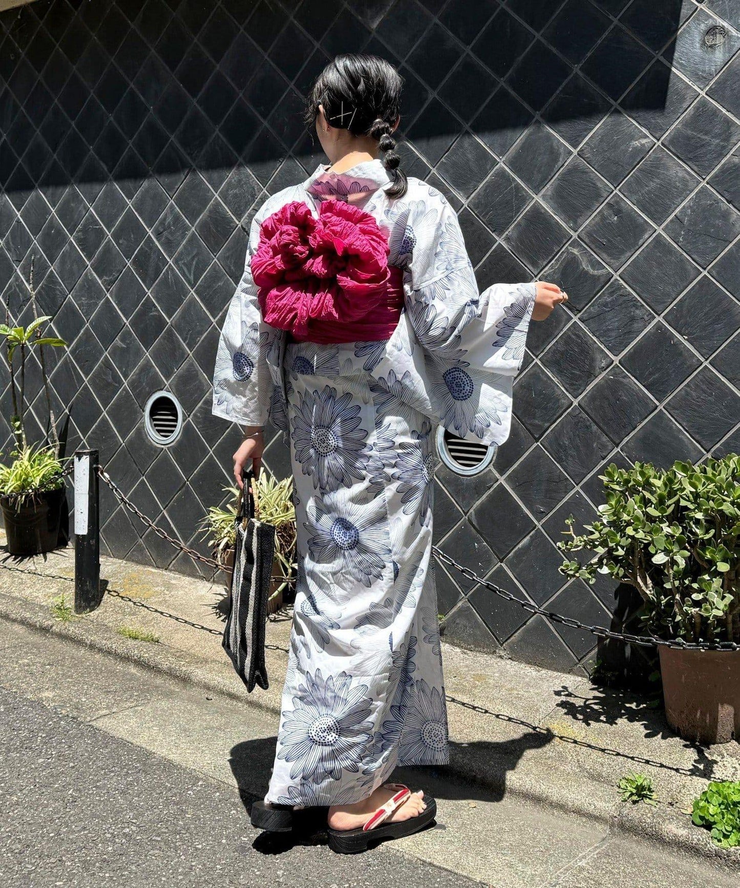 【限定/全3色】花紋浴衣2件套