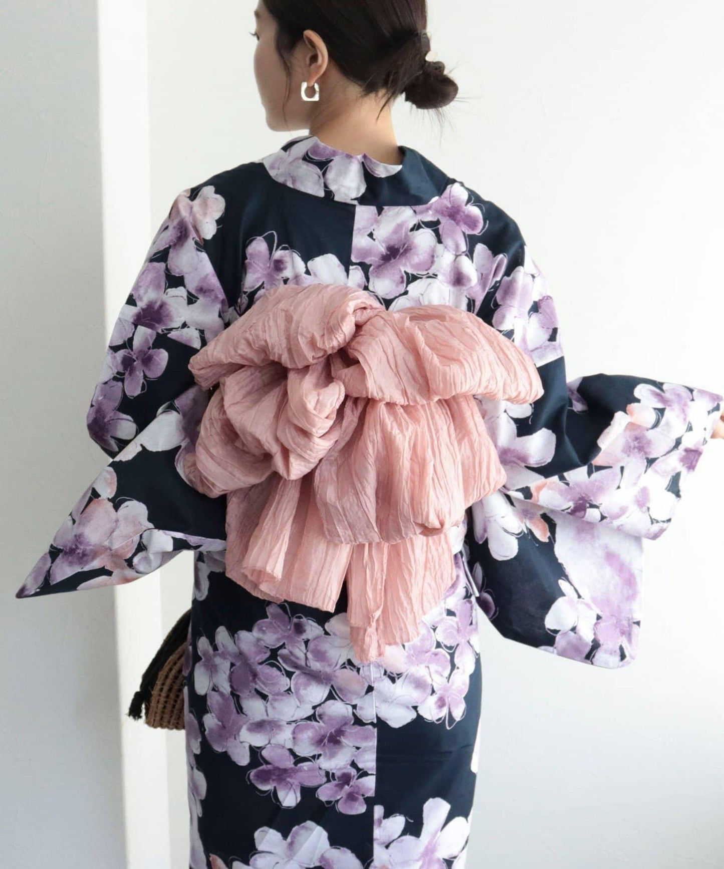 【限定/全3色】花紋浴衣2件套