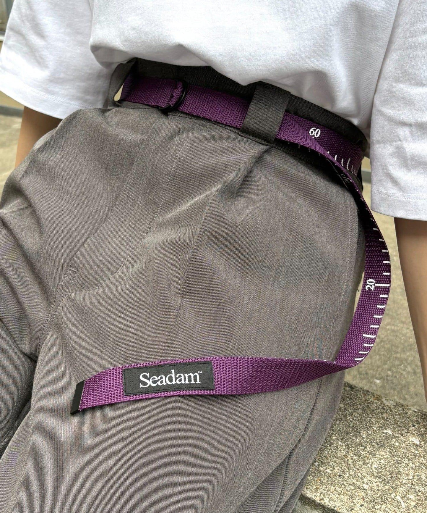 【SEADAM】〈男女通用〉雙環量尺腰帶