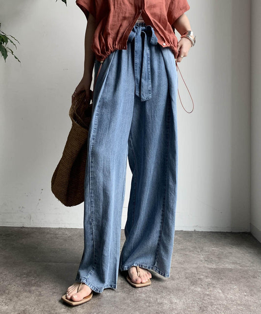 【限定】萊卡絲牛仔休閒褲