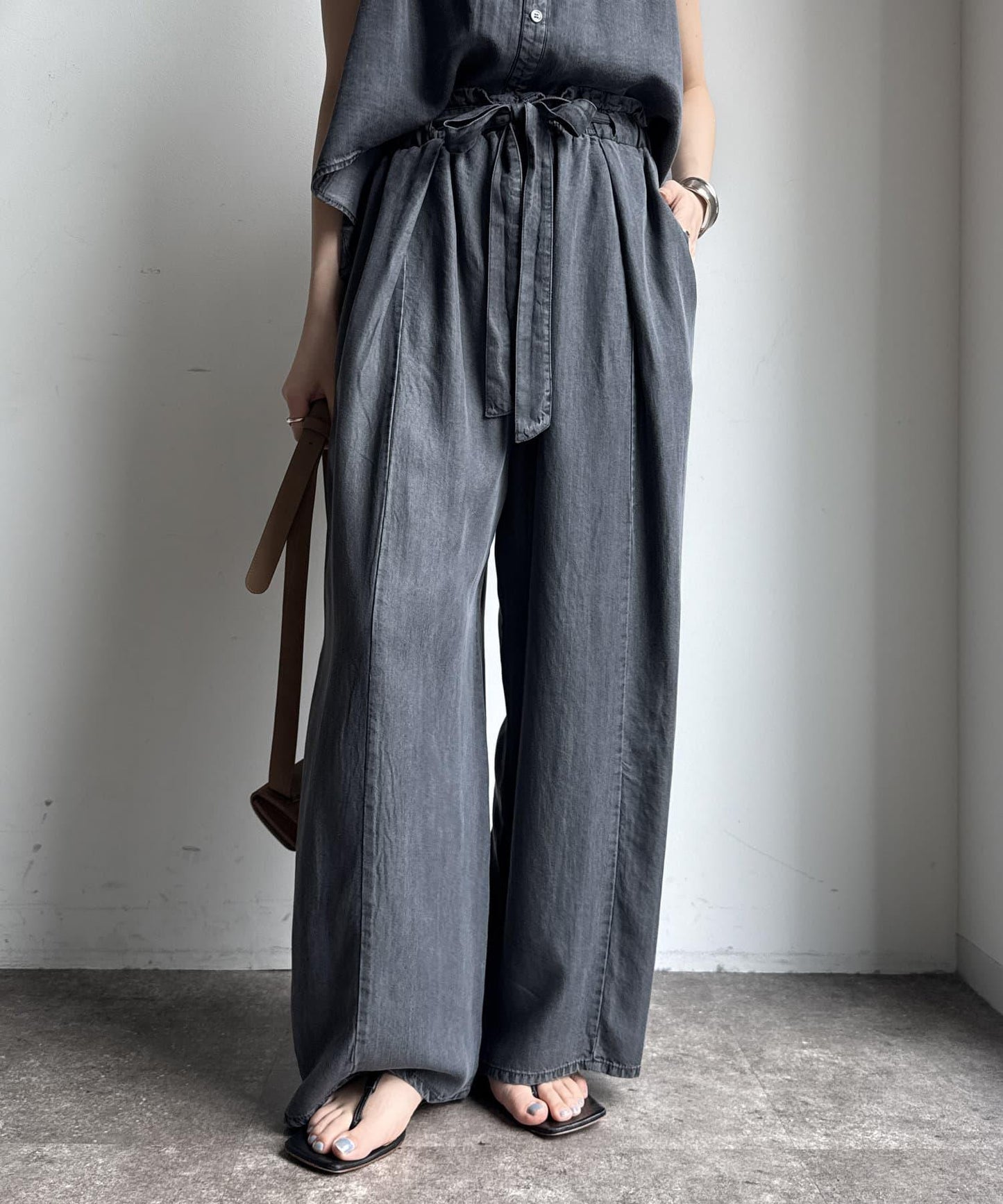 【限定】萊卡絲牛仔休閒褲