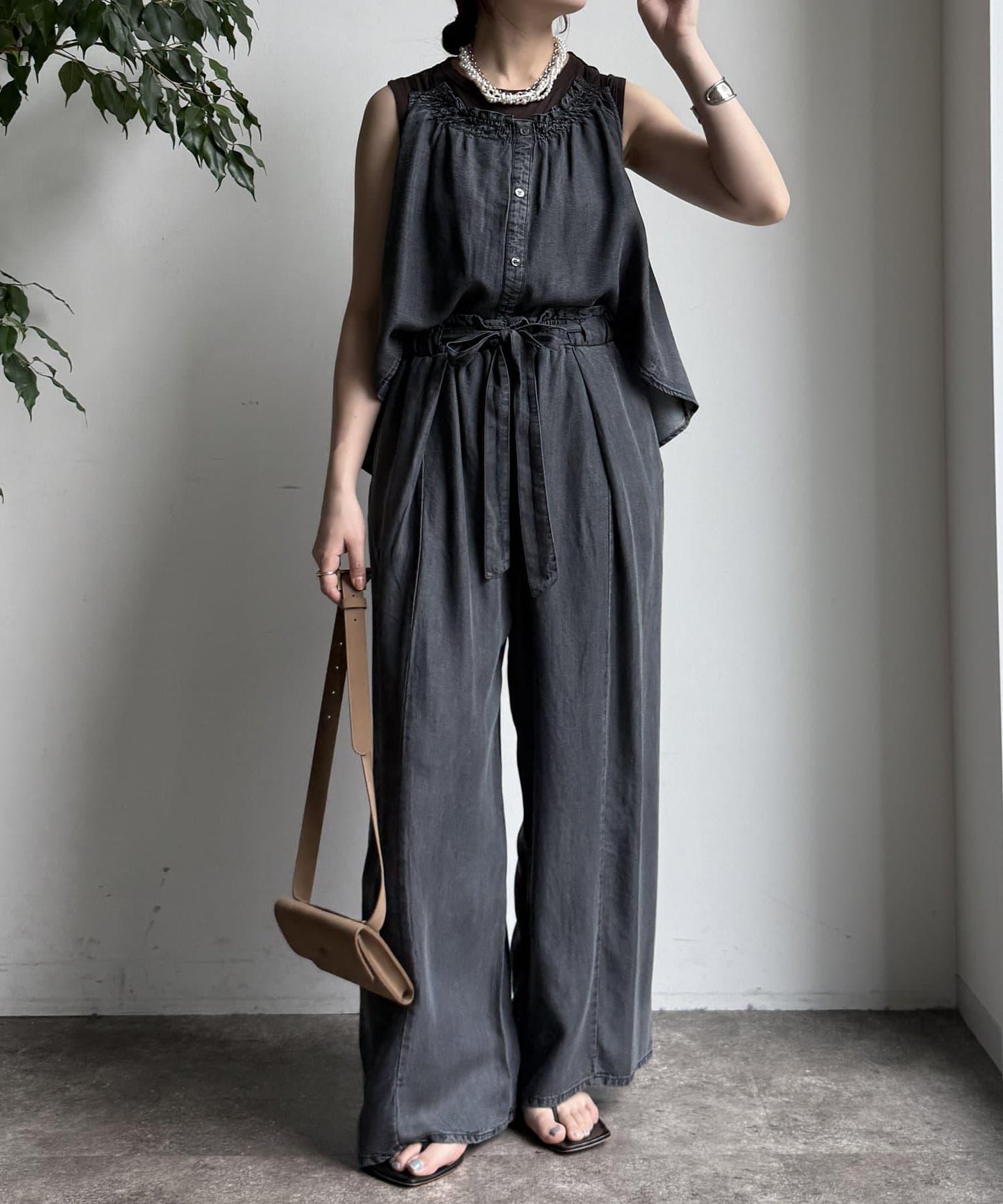 【限定】萊卡絲牛仔休閒褲