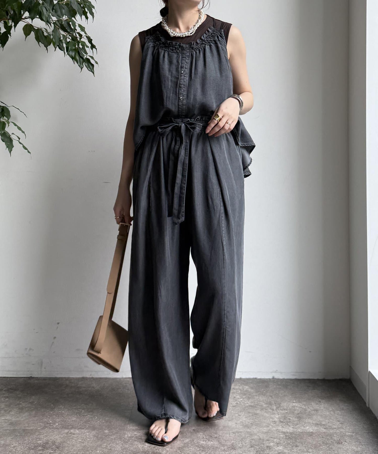 【限定】萊卡絲牛仔休閒褲