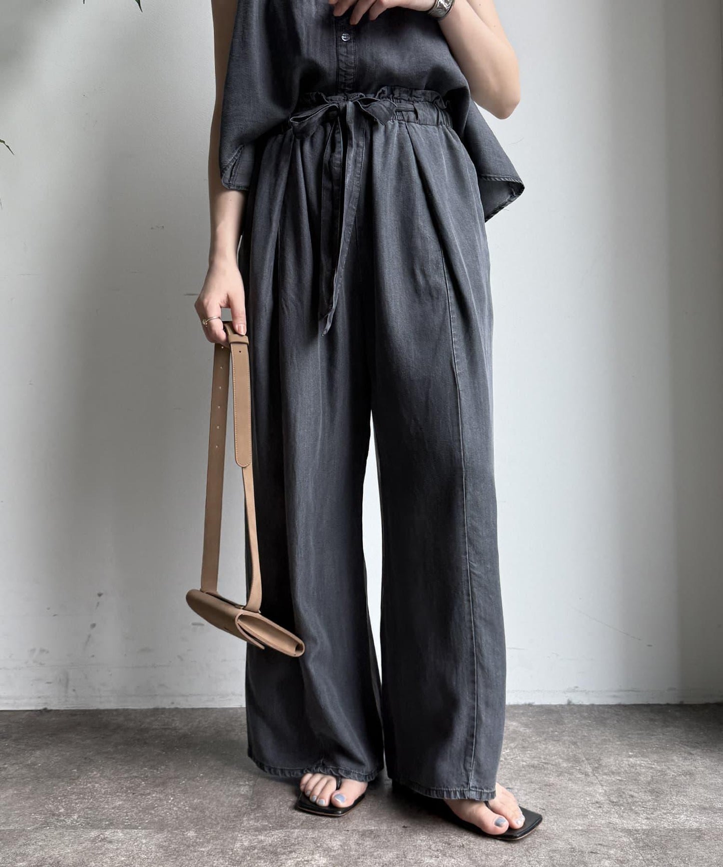 【限定】萊卡絲牛仔休閒褲