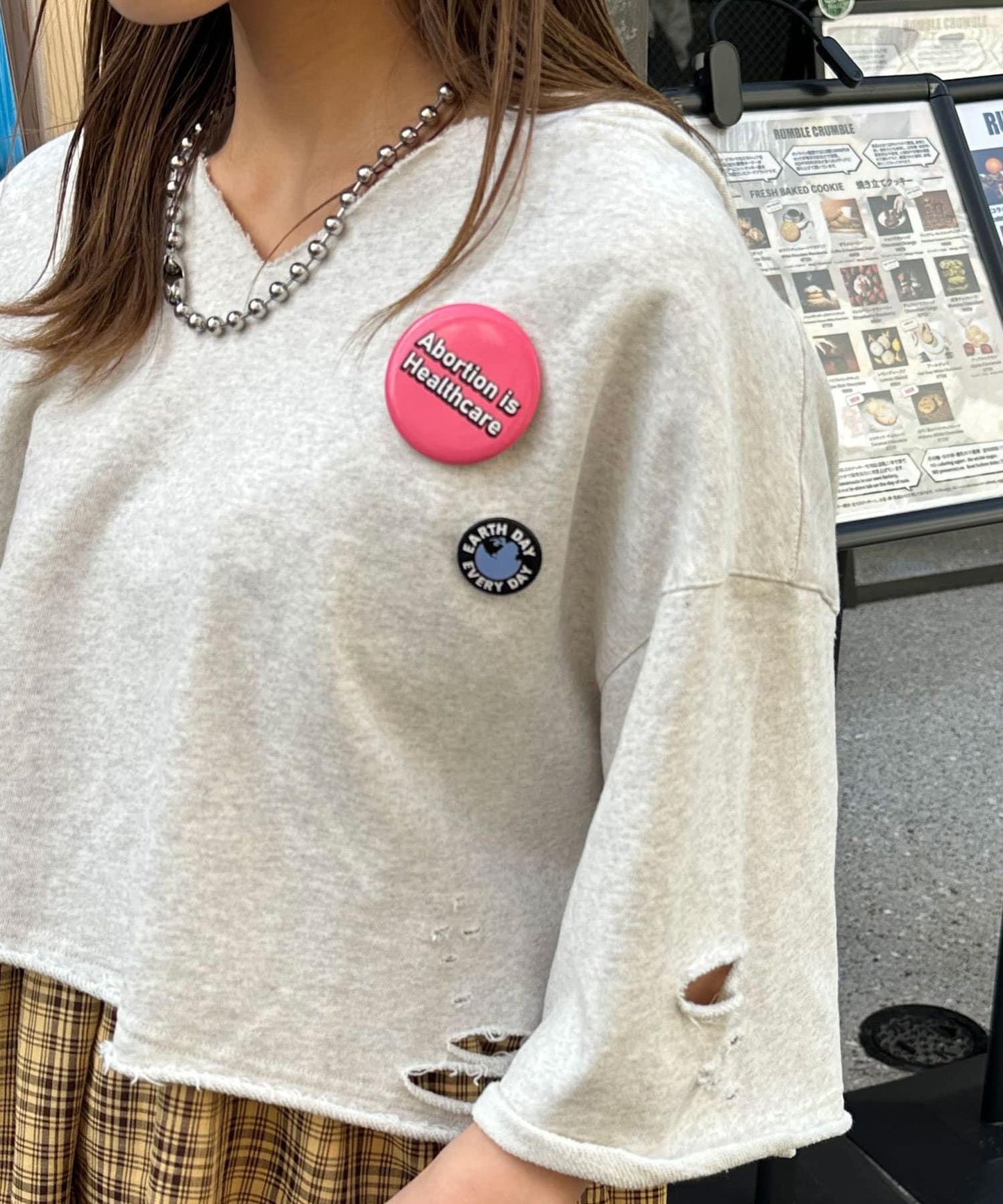 罐徽章套裝破損衛衣連帽衫