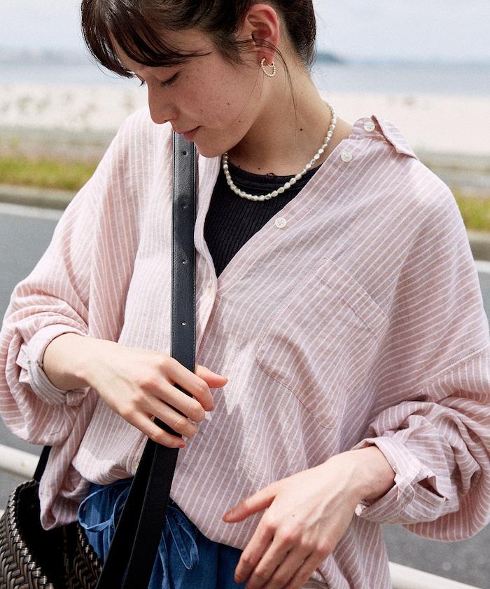 亞麻混紡襯衫<可搭配套裝>