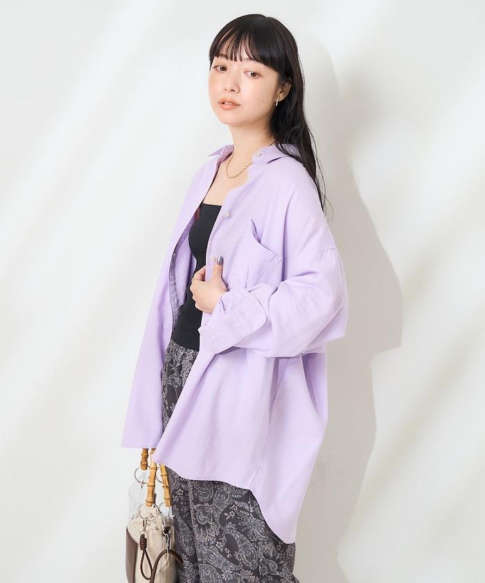 亞麻混紡襯衫<可搭配套裝>