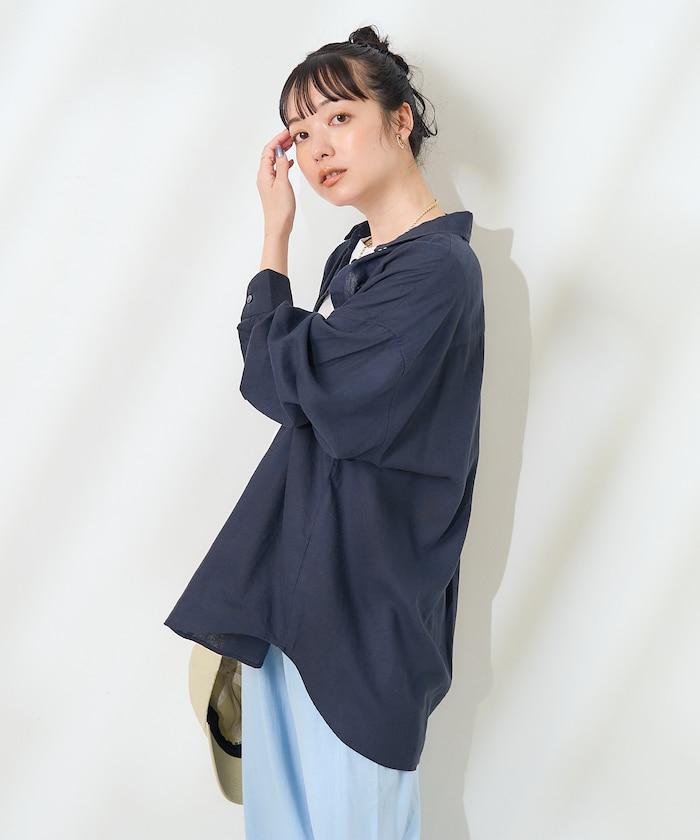 亞麻混紡襯衫<可搭配套裝>