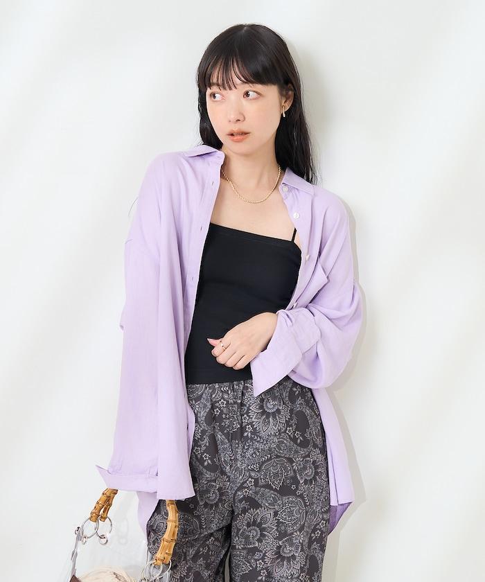 亞麻混紡襯衫<可搭配套裝>