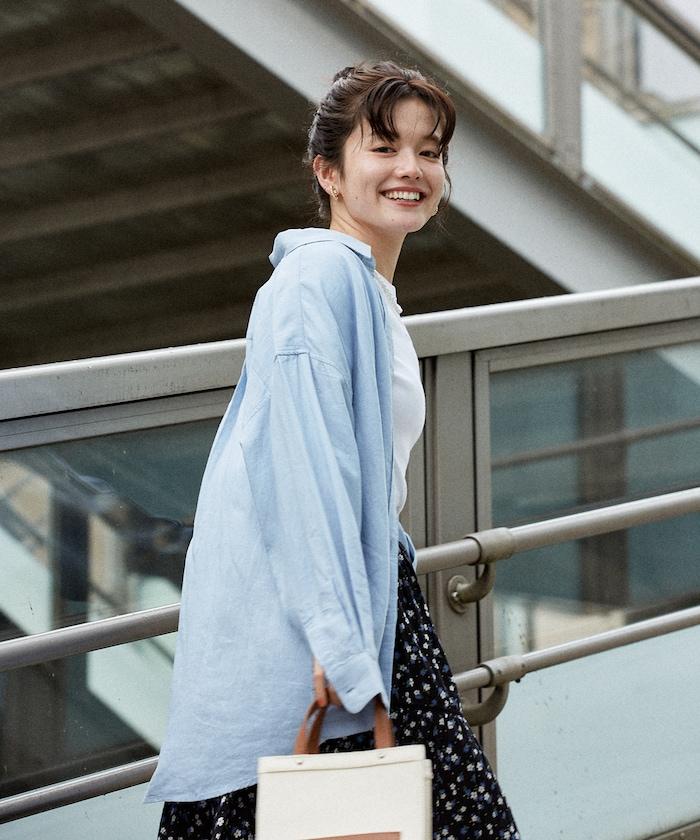 亞麻混紡襯衫<可搭配套裝>