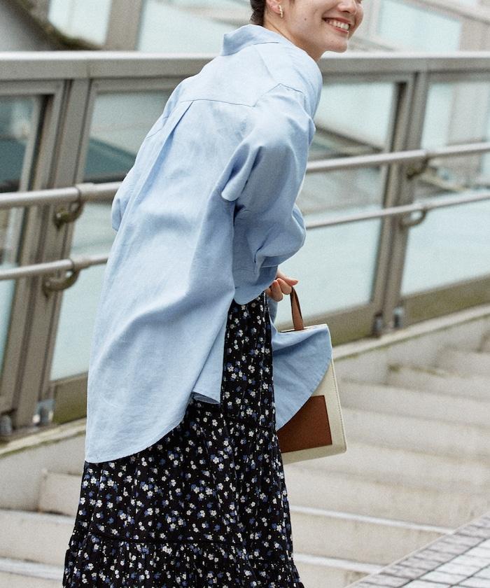 亞麻混紡襯衫<可搭配套裝>