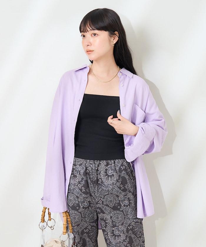 亞麻混紡襯衫<可搭配套裝>