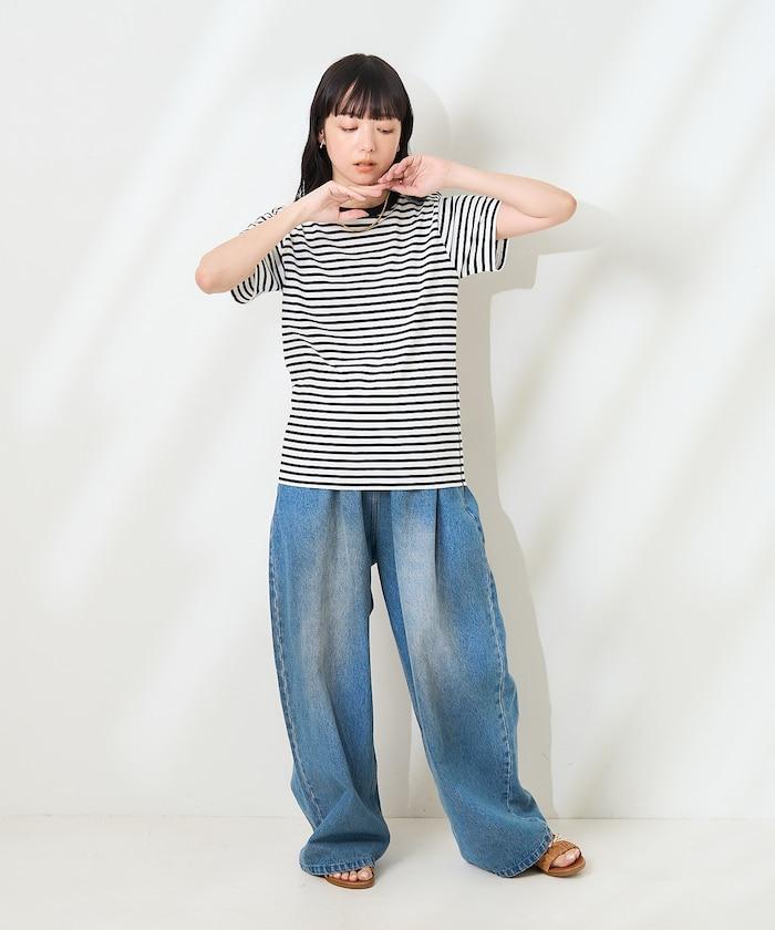 <防紫外線/接觸冷感>COOLPASS 緊湊基礎T恤