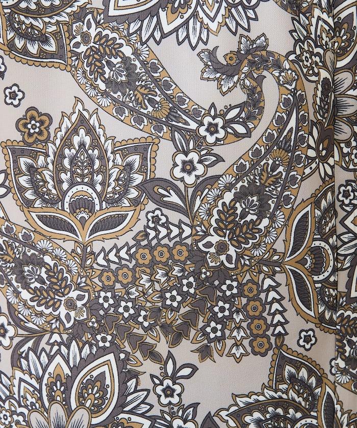 paisley印花休閒褲