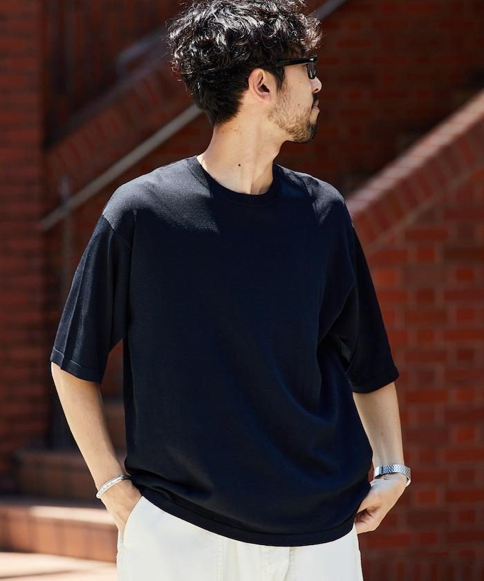 超冰絲圓領針織T恤 【接觸冷感】