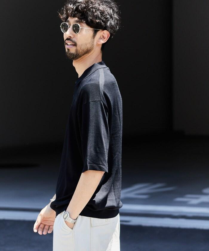 超冰感 短袖 高領 毛衣【接觸冷感】