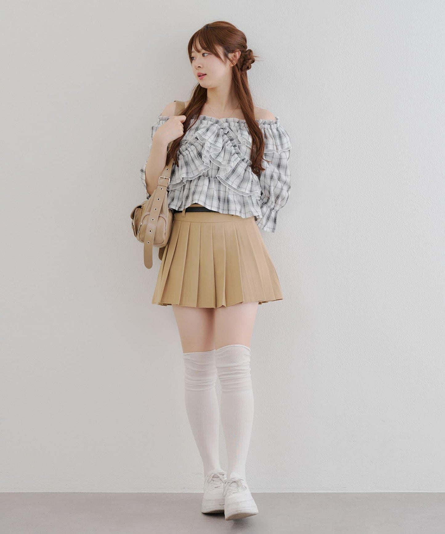 【優雅女士風】交叉領襯衫
