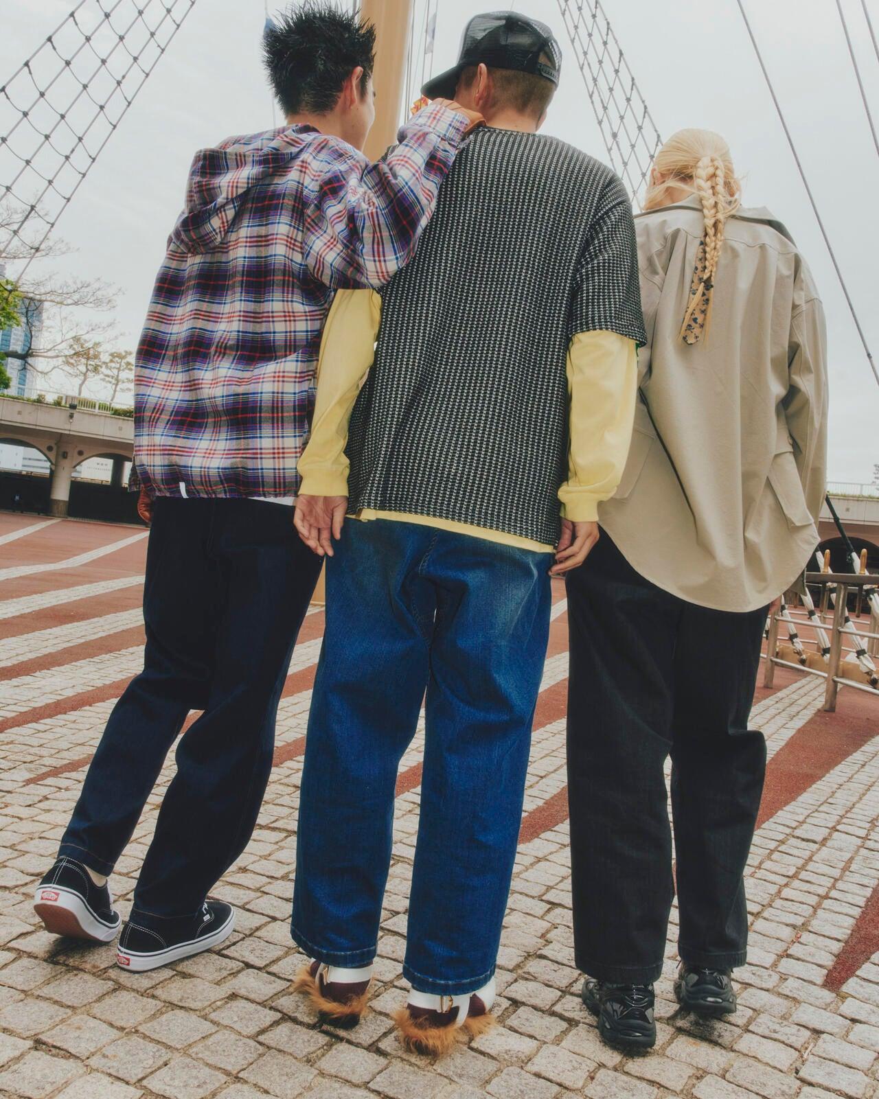 GRAMICCI×BEAVER/格萊美×海狸 聯名TUCK修身牛仔褲