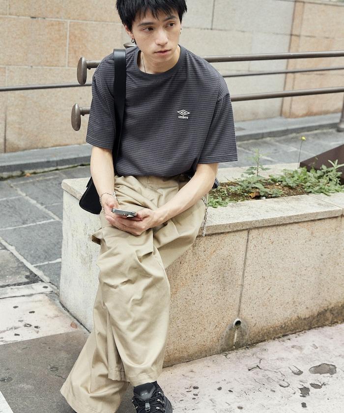 聯名 UMBRO 條紋圓領T恤【限定推出】