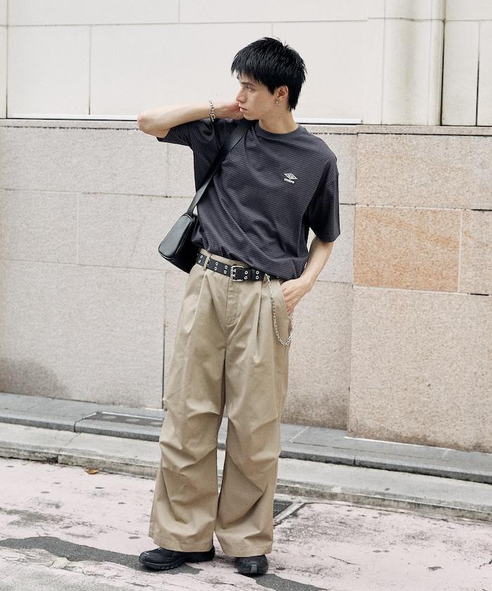 聯名 UMBRO 條紋圓領T恤【限定推出】