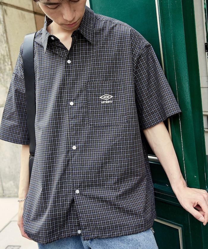 聯名 UMBRO 刺繡格子襯衫