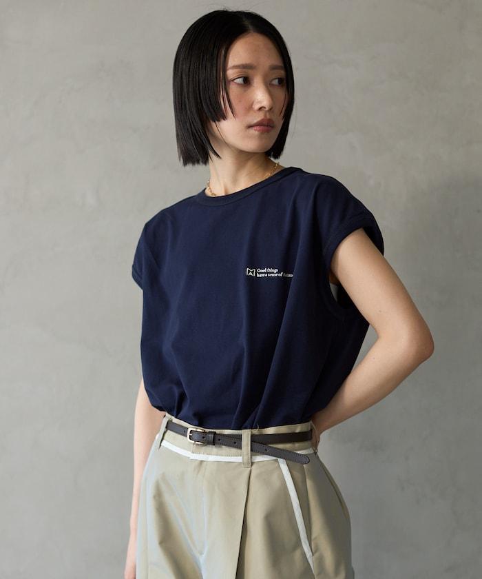 基礎logo法式短袖T恤