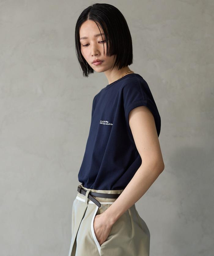 基礎logo法式短袖T恤