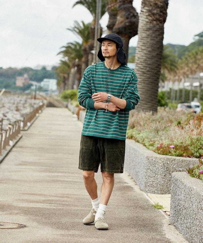 【海灘&節日】防紫外線 防水尼龍 帶遮陽罩和繩子的帽子